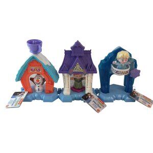 Fisher Price Little People Frozen Anna of Arendelle Elsas Palace Olaf Cocoa Cafe